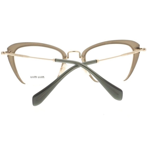 Miu Miu Cat Eye Opal Green Eyeglasses - Picture 3 of 5